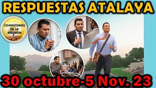 ESTUDIO DE LA ATALAYA DE ESTA SEMANA  RESPUESTAS  27 DE ENERO 2024 [upl. by Eiduam134]