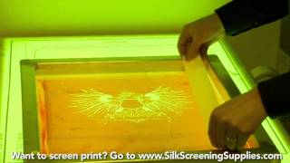 How to Screen Print  Taping your screens  Screen Printing 101 DVD pt 23 [upl. by Bruning]