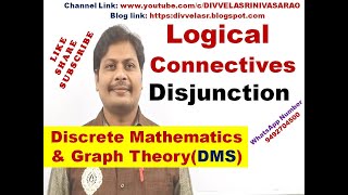 Disjunction  Logical Connectives  Discrete Mathematics and Graph Theory  DMS  MFCS  DMGT [upl. by Ramraj]