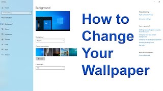 How to Change Your Wallpaper on PC Windows 10 [upl. by Coulter566]