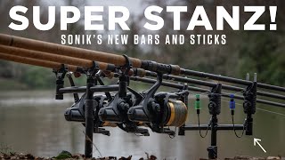 Super Stanz Multifunctional carp fishing buzzer bars and banksticks from Sonik [upl. by Beniamino486]