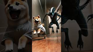 Cute Puppy VS ALIEN or not 💀😭puppy horror cartoon [upl. by Rozanna]