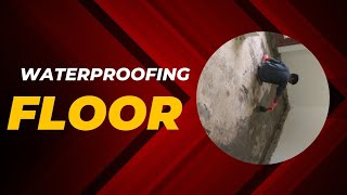 waterproofing floor cementitious single components how to waterproofing floor [upl. by Norod]