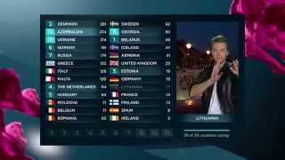 BBC  Eurovision 2013 final  full voting amp winning Denmark [upl. by Nywloc680]