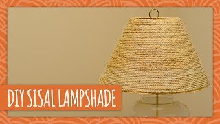 DIY Sisal Lampshade  HGTV Handmade [upl. by Hovey]