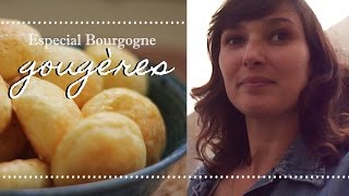 Receita de GOURGÈRES  passeio em cave de espumante  Especial Bourgogne [upl. by Burnaby544]