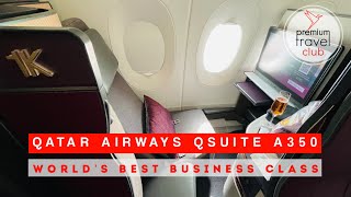 Worlds best business class 2024 Qatar Airways Qsuites A3501000 business from Doha to Singapore [upl. by Meihar]