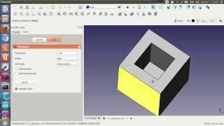 Tutorial de Freecad 3340 Haciendo recipientes Herramienta thickness [upl. by Busey]