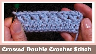 Crossed Double Crochet Stitch [upl. by Heim]