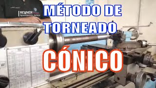 Método de Torneado Cónico Desplazando en Contrapunto del Torno Paralelo 💓👌tecnología🚀🔌 [upl. by Airotkiv133]