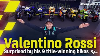 Valentino Rossi surprised by his 9 titlewinning bikes [upl. by Mayrim]