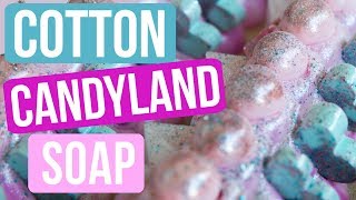 Cotton Candyland Soap  Royalty Soaps [upl. by Lerraj]