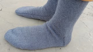 Gents knitting socks for 89 no foot  measurement [upl. by Nebe]