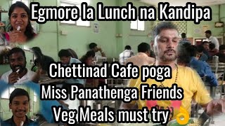 Veg Meals must try at Chettinad Cafe Egmore chennai food travel explore eat taste review [upl. by Eymaj]