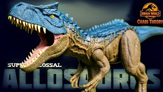 Mattel Jurassic World Chaos Theory Super Colossal Allosaurus Review [upl. by Gilliam]