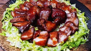 蜜汁叉烧肉方法超级简单，外焦里嫩，零难度零失败  Char Siu  Chinese BBQ Pork  叉燒 [upl. by Pennington]