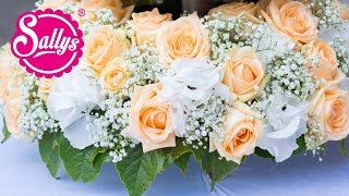 DIY  Blumengesteck  Blumenkranz für die Hochzeit meiner besten Freundin  Sallys Welt [upl. by Natika]