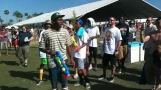 Tyler The Creator of Odd Future Makes Out with Drunk Girl Coachella 2011 [upl. by Akapol]