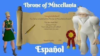 OSRS Throne of Miscellania Español [upl. by Nemhauser584]