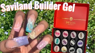 Saviland 12 Color Bulder Gel Kit  Ombre Nails [upl. by Aisyram486]