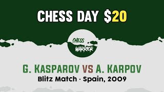 Garry Kasparov vs Anatoly Karpov • Blitz Match • Spain 2009 [upl. by Airtap]