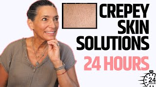 How to Fix Your Crepey Skin in Less than 24 Hours  Peaches Skin Care [upl. by Annaerda]