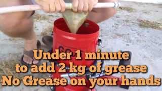 How to refill grease gun the easy way  option 1 [upl. by Adnohsek]