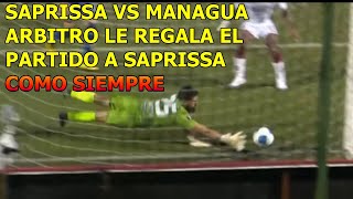 Saprissa vs Managua 32 GOLES COLUMBIA LINEA REGALA EL PARTIDO [upl. by Franklyn728]