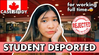 STUDENT DEPORTED FOR WORKING FULL TIME😨 Canada Deportation Case [upl. by Nirihs438]