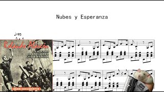 Nubes y Esperanza Accordion Sheet Music [upl. by Anelam]