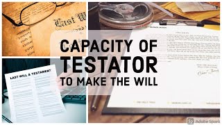 Capacity of Testator to make the Will  Muslim Law  in Hindi [upl. by Llenral]