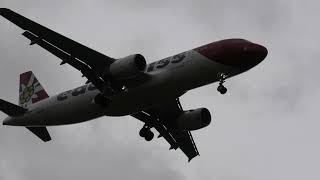 Edelweiss Air Airbus A320214 landing at Zurich Airport [upl. by Areema]