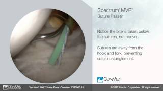 ConMed Linvatec Spectrum® MVP™ Suture Passer Overview [upl. by Attesoj]