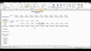 How to Create a Cash Flow Forecast using Microsoft Excel  Basic Cashflow Forecast [upl. by Corneille]