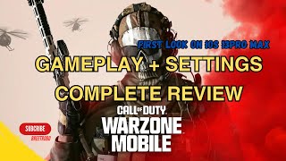 COD Warzone 2 Mobile First Look at IPHONE  Gameplay  Settings Review Complete codmobile [upl. by Akimak]