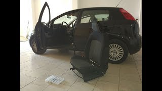 RIMOZIONE SEDILE LATO GUIDA FIAT GRANDE PUNTO EVO ALFA MITO [upl. by Alyse]