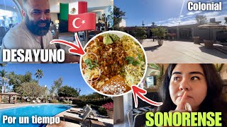 Sezai🇹🇷 y yo PROBAMOS el FAMOSO DESAYUNO SONORENSE🇲🇽  Gina Elguea [upl. by Modla37]