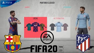 BATALLA ÉPICA  BARCELONA VS ATLÉTICO DE MADRID  FIFA 20 GAMEPLAY INTENSO [upl. by Kreiner555]