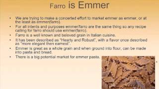 The quotAncientquot Grains Emmer Einkorn and Spelt Webinar [upl. by Siramad]