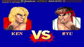 Street Fighter II  Champion Edition deepfocus Vs DJILKSF2TV  Play date 20 Aug 24 [upl. by Lem]