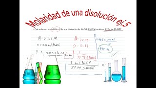 Calcular volumen en mililitros dada la molaridad y masa en gramos [upl. by Tamarah92]