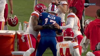 Chiefs Save Josh Allen From Dangerous Collision [upl. by Eneles]