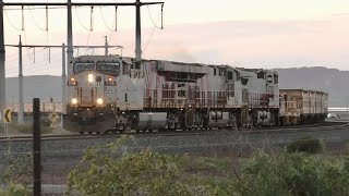 Rio Tinto Empty iron ore service departing Dampier 18072024 [upl. by Nirtiak]