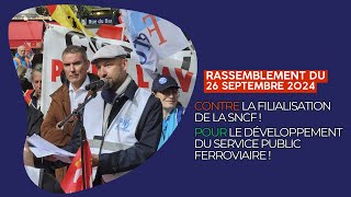 Rassemblement au ministère des Transports du 26 septembre 2024 [upl. by Hose]