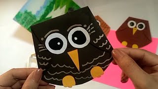 Easy Paper Owl Making Tutorial  Diy How to make Paper Owl 🦉 [upl. by Anoit]