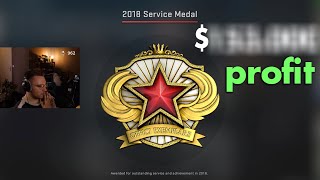 inside the black market of csgo service medals [upl. by Ahsinyar]