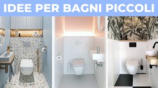 Idee per BAGNI PICCOLI bellissimi  Arredare casa [upl. by Ahtreb983]