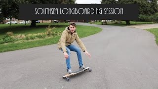 Globe Prowler Longboarding Session In Southsea [upl. by Ajidahk188]