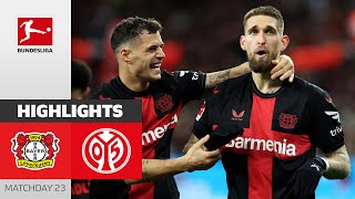 33 Games Without a Defeat  Leverkusen  1 FSV Mainz 05  Highlights  MD23 – Bundesliga 2324 [upl. by Dorene387]