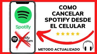 😱😉COMO CANCELAR SPOTIFY PREMIUM😊 [upl. by Yarled]